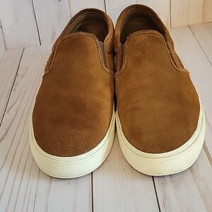 Polo Ralph Lauren Men Vaughn II  slip on sneaker size  Brown Suede Size 10.5